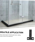 Heavy Duty Shower Door Hinge Stainless Steel Dual Hole Pivot Hinge on Glass Shower for Bathroom Adjustability
