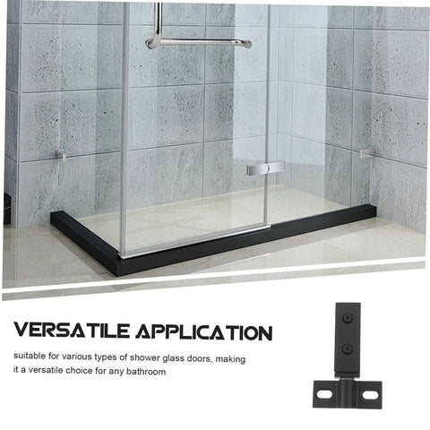 Heavy Duty Shower Door Hinge Stainless Steel Dual Hole Pivot Hinge on Glass Shower for Bathroom Adjustability