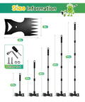 71 Inch Stand Up Weed Puller With Adjustable 5 Section Handle No Bend 2 In 1 Weeder Size Chart and Assembly Tools