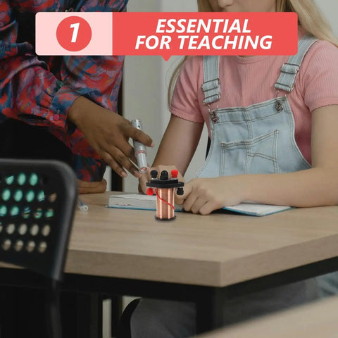 Hands On Electromagnetic Induction Solenoid Kit For High School Physics with primary and secondary coils in classroom use