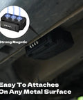 Key Lock Box With Removable Cable Shackle For Indoor Or Outdoor Use, Waterproof 4 Digit Resettable Combo under car