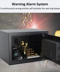 1.2 Cu Ft Fireproof Digital Safe With Keypad And Key Backup Includes Fireproof Bag for storing valuables, open view showing interior space