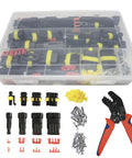 Boatsea 26 Kits Automotive Electrical Connectors With Ratchet Crimping Tool, case with waterproof sealed terminals and crimper for 16-22 AWG