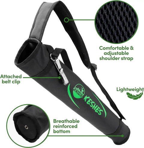 Back Archery Quiver Holder With Adjustable Strap And Belt Clip For Arrows Ideal For Bow Hunting And Target Practice