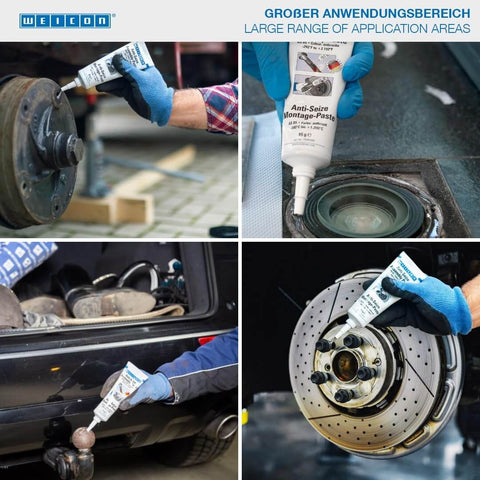 Anti-Seize Assembly Paste, 3.0 Oz, Heat Resistant Lubricant And Corrosion Protection For Fasteners And Threads applied in various settings