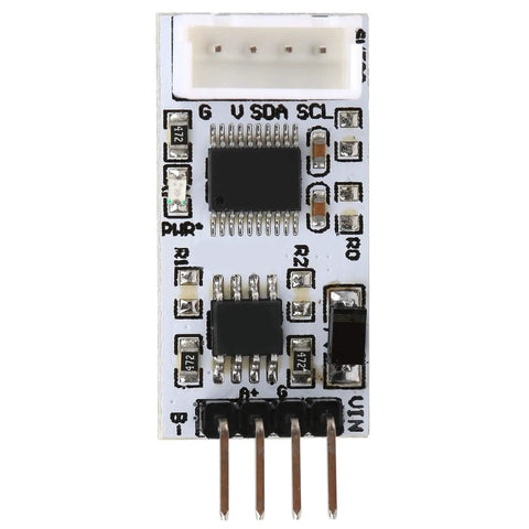 RS485 Temperature And Humidity Sensor Module With 12V Power For Industrial Monitoring, Compact Bus Module With Easy Wiring And Stable Signal, Perfect For Real Time Environmental Tracking In Electronics Projects, white PCB with pin header