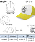Lightweight Yellow Baseball Cap For Men Everyday Style Breathable Comfort All Day Wear Ideal For Outdoor Adventures Travel Sports And Casual Streetwear size chart