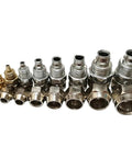8 Pack Straight Air Fittings 4 To 16mm Heavy Duty Push In Pneumatic Connectors Tool Free Quick Install Leak Proof Secure For Air Lines Hose Systems And DIY Projects, assorted metal sizes