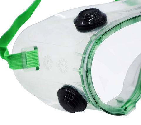 Close-up of Top Notch Safety Goggles For Industrial Use With Indirect Ventilation Anti Fog UV Protection feature