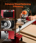 Router Sled For Woodworking Up To 64 Inches With X And Y Axis Adjustable Rails Universal Fit For Most Routers In Use
