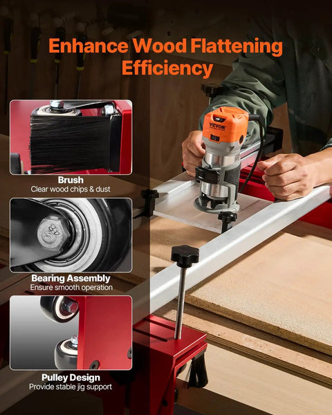 Router Sled For Woodworking Up To 64 Inches With X And Y Axis Adjustable Rails Universal Fit For Most Routers In Use