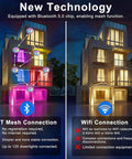 Comparison of BT Mesh and Wifi connections for Color Changing 4 Inch RGBCW LED Recessed Ceiling Lights 12W Canless Downlight