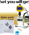 3/4 HP Water Pressure Booster Pump For Home Use Automatic Electric Self Priming Shallow Well Jet Pump 17 GPM 110V with accessories