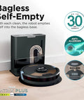 2-In-1 Robot Vacuum And Sonic Mop With Self-Empty Base, Smart Home Mapping, HEPA Bagless, Pet Hair Slayer, WiFi Connected, shown with base.