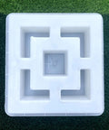 Breeze Brick Molds For Concrete, Double Square Design, Easy To Use And Reusable Wall Tiles For Garden Decor