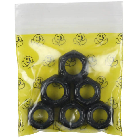 Axle Nuts And Kingpin Nuts For Skateboard And Longboard Trucks Replacement Hardware Pack Of 6 in yellow packaging