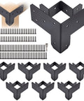 8 Piece 3 Way Corner Workbench Brackets Kit With Screws For Wood Heavy Duty DIY Workbench Legs Fits 4x4 And 2x4 Lumber
