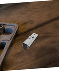 Solid Build Smooth Glide 4 Pack Vertical Barn Door Rollers No Sweat Setup Heavy Duty Pocket Door Hardware Quick Swap slick caster component on wooden surface.