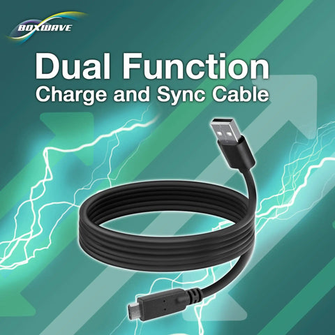 Hi Speed USB C Charge and Sync Cable for FLIR C3 X, USB 3.1 Type C, USB A to USB C, 6 Foot, Black, Durable Data Transfer Cable