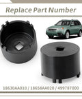 Front Differential Sundial Bearing Carrier Retainer Seal Replacement Socket Tool Swaps Right Out For Subaru Forester Impreza Wrx Sti Legacy Outback Drops Clean With No Headaches, 1/2 inch drive.