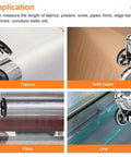 Rock Solid Rolling Wheel Length Measuring Tool With HD Digital Display No Sweat Cable And Fishing Line Tracker measuring kraft paper.