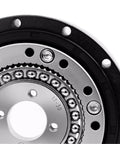 Close-up of SHD 25 Series Precision Robot Gear Reducer featuring gears and mounting holes for CNC automation.