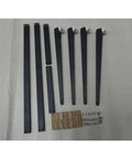 Built Tough Heavy Duty Steel Table Legs For Modern Industrial Diy Furniture Projects with assembly hardware and tools displayed.