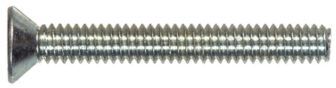Zinc Plated Flat Head Phillips Machine Screws Number Ten By Twenty Four Two Inch Half Length Heavy Duty Fasteners for fastening.
