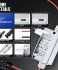 Heavy Duty Solar Panel Disconnect Switch 1000V 60A IP65 Breaker Box With 2P DC Miniature Circuit Breaker components.