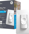 Smart Ceiling Fan Control Switch With 4 Speeds Bluetooth And Wi Fi Neutral Wire Required No Fuss Scheduling Energy Saver Mode