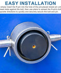 Installation view of 20 Pack 2Mm By 40Mm R Clips Heavy Duty Stainless Steel Cotter Pins Hairpin Retaining Pins on metal surface.