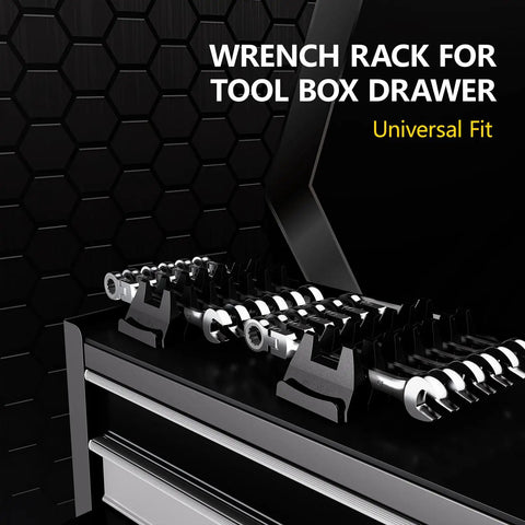 48 Piece Hella Strong Magnetic Modular Wrench Organizer Set With Drawer Storage Rack And Metric Sae Labels Keeps Your Toolkit Slick And Clutter Free Ultimate Gift For Mechanics And Diy Crew