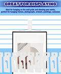 30Pcs Slatwall Notch Hooks For Display Panels Photo Frames And Pegboard Hangers White Slatwall Accessories holding frame