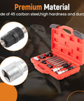 13 Piece Alternator Freewheel Pulley Removal Socket Bit Set For Auto Repair And Garage DIY Pro Grade Heavy Duty Tools Kit