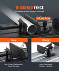 Metal cutting machine thickened fence with stable clamping system for Heavy Duty Workhorse Abrasive Chop Saw With 14 Inch Blade 2300W 3600RPM Metal Cutting Machine 0 To 45 Degree Adjustable Miter For Cutting Steel Rebar Iron Aluminum Black.