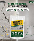 Self Leveling Concrete Crack Filler Waterproof Cement Sealant 200g pouch for filling cracks in walkways and patios.