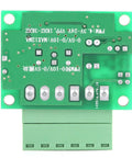 Top view of Analog Voltage To PWM Converter For 3.3V Signals Converts PWM 0-100 Percent To 0-5V Output with connecting terminals.