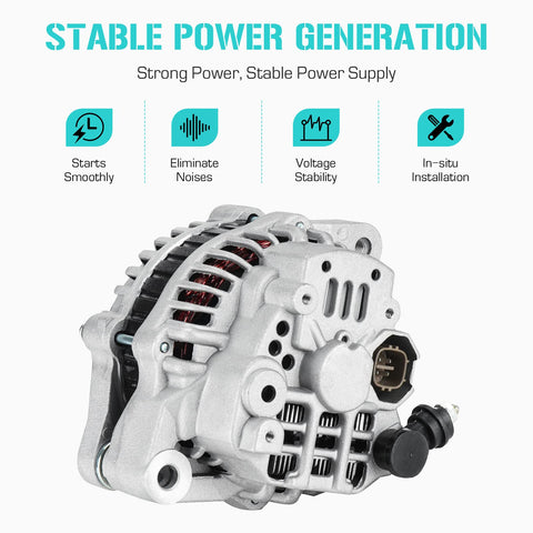 Premium 1.6L Replacement Alternator For Civic 1996 1997 1998 1999 2000 And Del Sol 1996 1997 with stable power generation