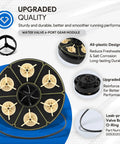 Six Port Module Kit Replacement For In Floor Pool Valve With Valve Shell O Ring 004302440800 Replacement Part That Plays Nice With PCC 2000 Paddock Cyclean Pool Valet PV3 Vanquish Vantage Andrews Advantage Systems, black plastic gear module with O-ring