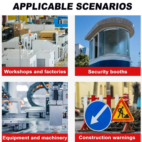 Heavy Duty Sound And Light Alarm Siren With LED Strobe For Factories And Terminals Red 24V 120dB Horn use scenarios