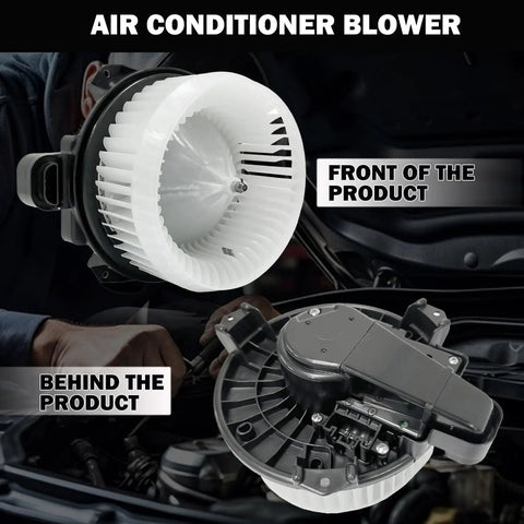 Front and back view of Front AC Heater Blower Motor Fan That Fits Dodge Journey Lexus ES300H ES350 GX460 RX350 RX450H