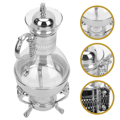 Heatable Turkish Teapot For Coffee And Tea With Lid Glass Water Kettle Pottery Ceramic Turkish Style Teapot Zinc Alloy Stove Ready