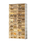 40 Pair Shoe Storage Cabinet With 2 Rows And 10 Tiers No Tools Needed In 3 Easy Steps Clear Magnetic Door Shoe Rack For Display Foldable Entryway Organizer