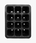 12 Cell Seed Starter Tray Set With Drainage Holes, Plastic Seedling Trays For Veggies, Flowers And Succulents, Easy Transplant