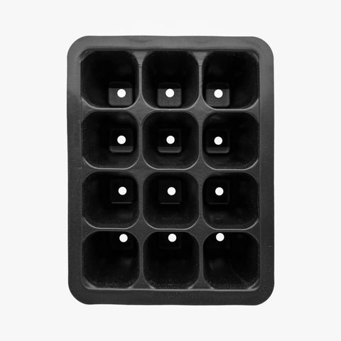 12 Cell Seed Starter Tray Set With Drainage Holes, Plastic Seedling Trays For Veggies, Flowers And Succulents, Easy Transplant