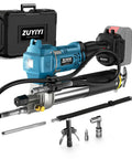 Cordless 12000 PSI Electric Grease Gun With Brushless Motor, 39.4 Inch Hose, 90 Degree Swivel, Led Light, Battery Not Included, Heavy Duty Tool For Trucks, Construction Jobs And Farms