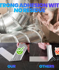 Applying Aluminum Foil Tape Heat Resistant 80C To 100C 50mm By 64m 30 Roll Set For HVAC ducting with strong adhesion