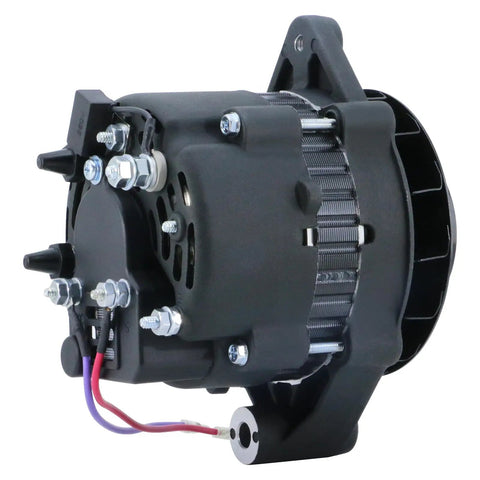 Penta Alternator Replacement For 2.5L To 9.4L Marine Engines, Plug And Play Boat Electrical Part For OMC Pleasurecraft And Classic Marine Setups, Replaces 10358 AR150 AC155603 3854809-5 400-46022, side view