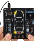 Hands-on view of DIY Car Driving Simulation And Soldering Practice Kit for high school and college students with electronics board.