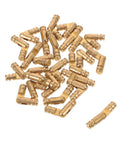Brass Cylindrical Barrel Hinges For Concealed Jewelry Boxes And Cabinets, Invisible Hidden Hinges, 25 Pack scattered view.